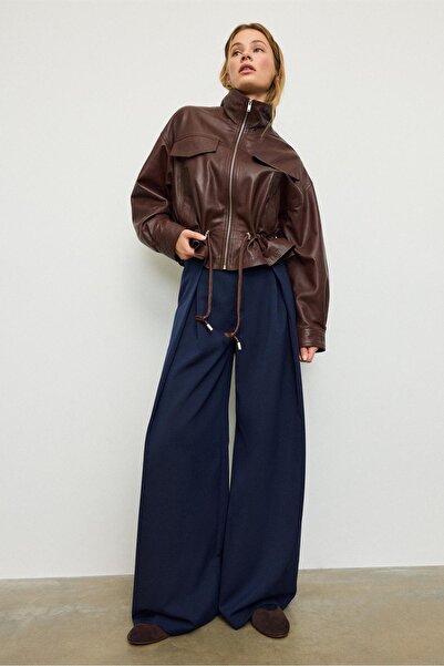 Stradivarius Maxi pensli kemerli pantolon