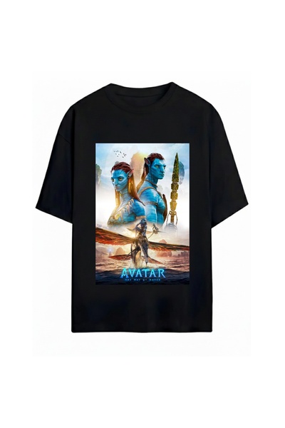 SVART WEAR تي شيرت مطبوع عليه شخصية أفاتار للجنسين مقاس كبير