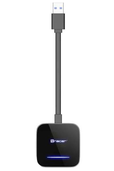 Tracer Adaptor wireless CarPlay și Android Auto CarLink PRO Negru-Argintiu