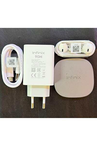 instatech İnfinix 90w Kutu Çıkması Hızlı Şarj Aleti Seti Kulaklık Ve MagSafe ...