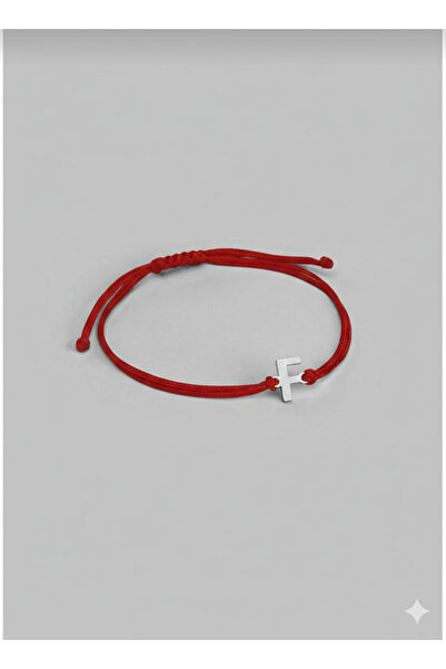 Dream Cut Collection F Letter Bracelet Red