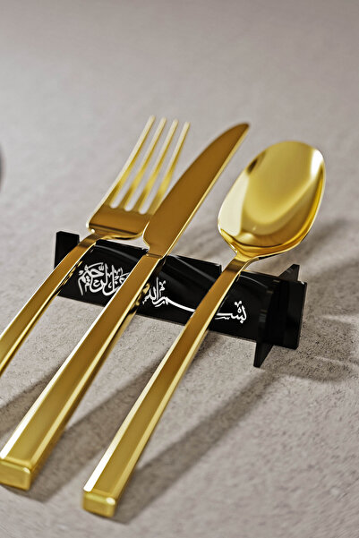 iwa concept Suport acrilic pentru tacâmuri Sülüs Besmele, set de 6 - Decor ac...