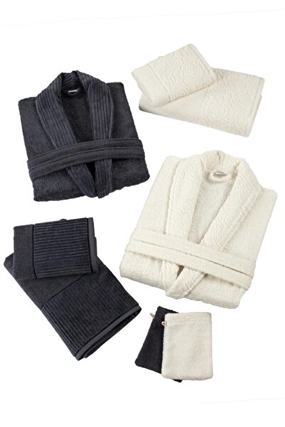 Nurpak Sevgi 8 Piece Family Bathrobe Set Boxed