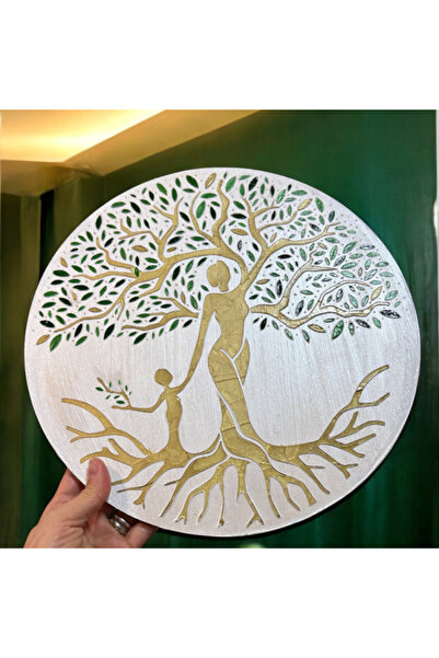 Ezera Ръчно рисувана картина - Корени за теб, криле за утре - Майка и дете