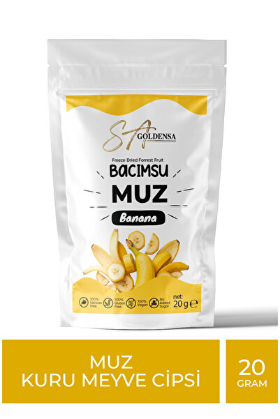 SA GoldenSA Bacımsu Banana Dried Fruit Chips - Freeze Dried Crispy Bananas