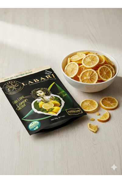 Labari شرائح ليمون مجففة بالتجميد 20 جرام