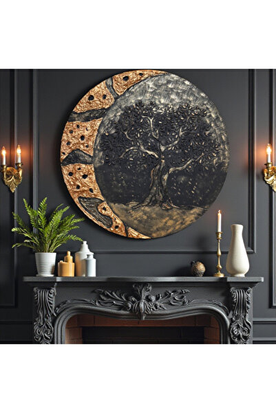 Ezera Arborele Vieții în Lumina Lunii - pictură în relief realizată manual pe...