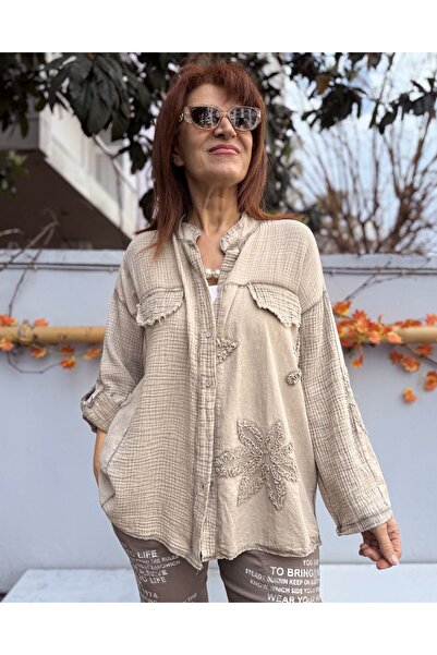 DenizEge Italian Stonewashed Shirt/Jacket Mink