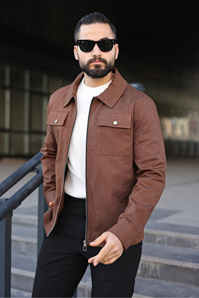 BASEL.CO Basic Linen Jacket with Pocket Flaps