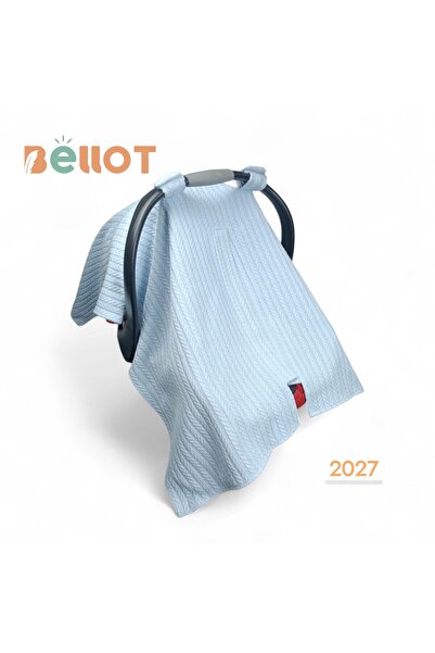 BELLOT غطاء عربة أطفال محبوك من قماش البيكيه 2027