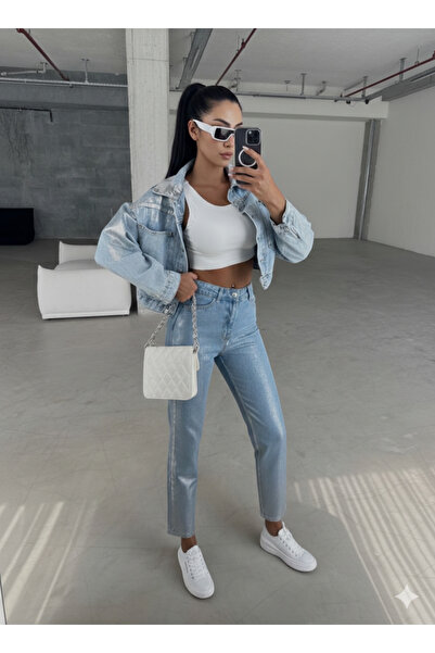 MUG collection Women's Denim Crop Jacket