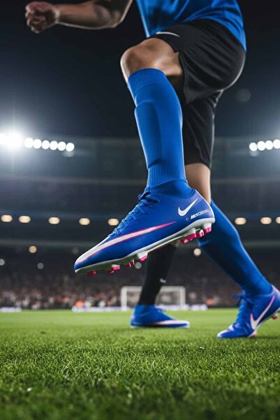 Nike Mercurial Blue Men's Football Boots - Fg/Mg Versatile Field Fit - New Se...