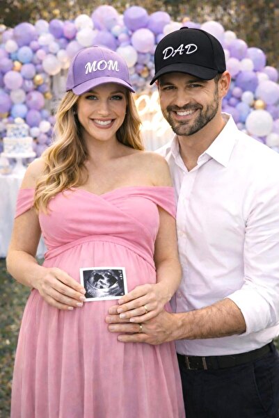 sf collection Mom & Dad Printed Purple-Black 2-Piece Basic Double Combination...