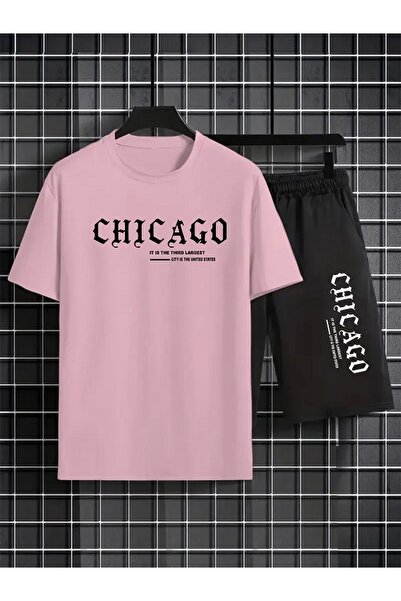 orwen life est. 2022 Unisex Chicago Printed Men's Shorts Set – Oversize Comfo...