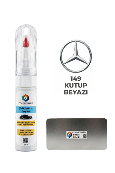 COLORGUARD Mercedes-Benz 149 Kutup Beyazı 2in1 Özel Tasarım Şişe Rötuş Boyası...