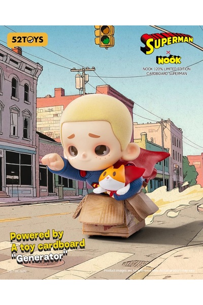52 Toys action figure: NOOK 120% Limited Edition - Cardboard Superman