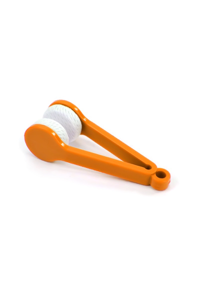 zola Eyeglass cleaning tool, with microfibre, orange