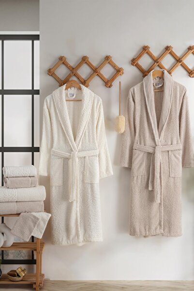 Nurpak Sevgi 8 Piece Family Bathrobe Set Boxed