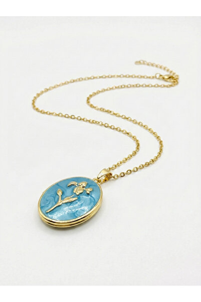 Bluw Jewelry Azure Blossom Mine Handcrafted Vintage Floral Necklace