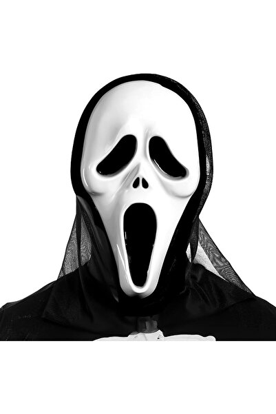 NO BRAND WEQNGIU Mască de țipăt Mască fantomă de Halloween, Mască de groază c...