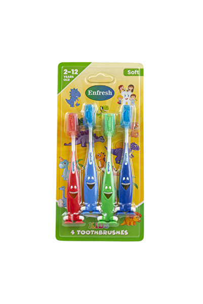 Enfresh Kid's Special ToothBurshes 4pk w/Cap
