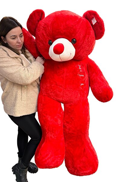 JPT Гигантско плюш червено мече 1,5 м - Ултра меко