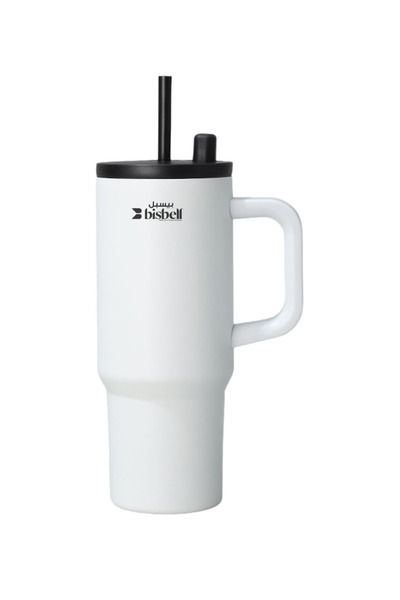 Bisbell Stainless Steel Insulated Mug with Straw, 700ML Vacuum Travel Tumbler...