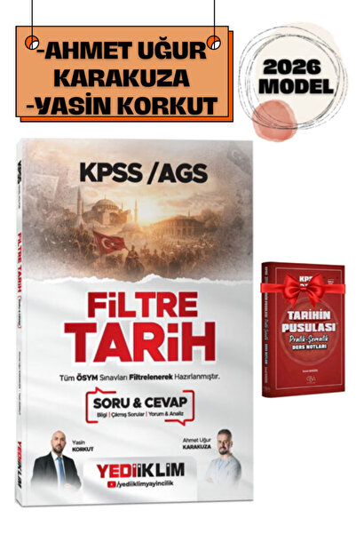 Yediiklim Yayınları 2026 KPSS-AGS Filtre Tarih Soru Cevap | Ahmet Uğur Karaku...