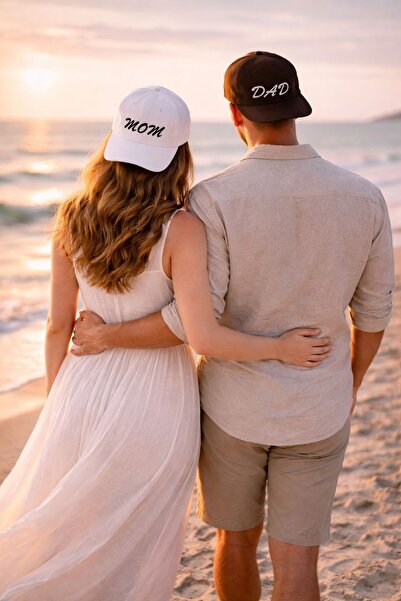 sf collection Mom & Dad Printed Brown-White 2-Piece Basic Double Combination ...