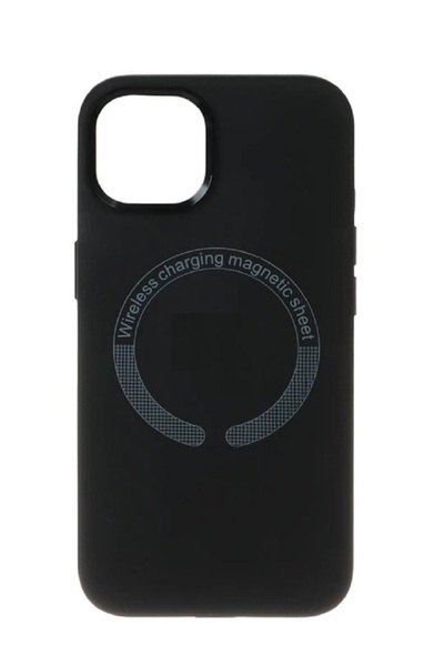 Primo جراب سيليكون أسود أنيق لهاتف آيفون 14، مقاوم للصدمات وخفيف خفيف