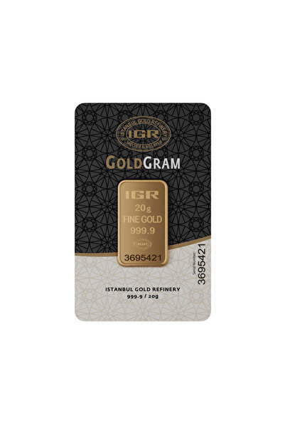 İGR 20 gr 999.9 IAR Gram Külçe Altın