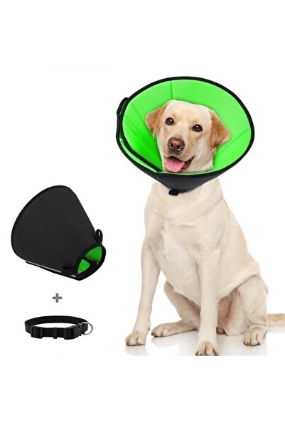 Supet Adjustable recovery collar, green, size 3 XL,