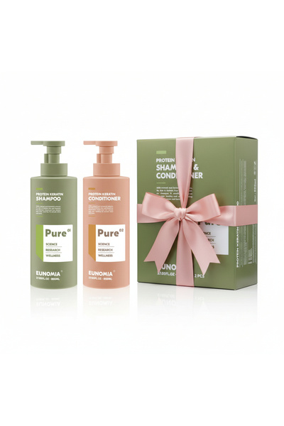 Eunomia Set șampon și balsam cu proteine ​​și keratină, Eunomia, 800 ml