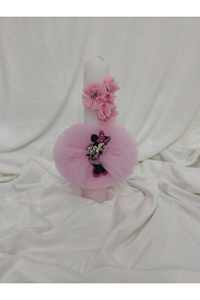 Handmade LUMANARE BOTEZ FETITA MINNIE BOMBONICA