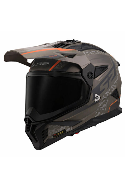 LS2 PIONEER 2 DEVOR KUM KASK (SİYAH VİZÖR)