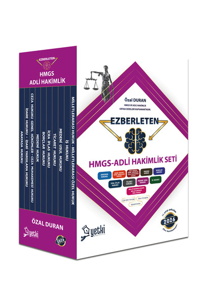 Yetki Yayıncılık HMGS-ADLİ HAKİMLİK EZBERLETEN SET 2026
