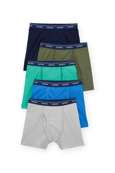 Carter's Boy's 5-pack boxer set, ages 6-8, assorted colors