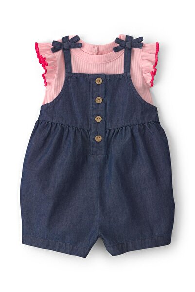 Carter's Kız Bebek Salopet Set 3 Ay-24 Ay Mavi