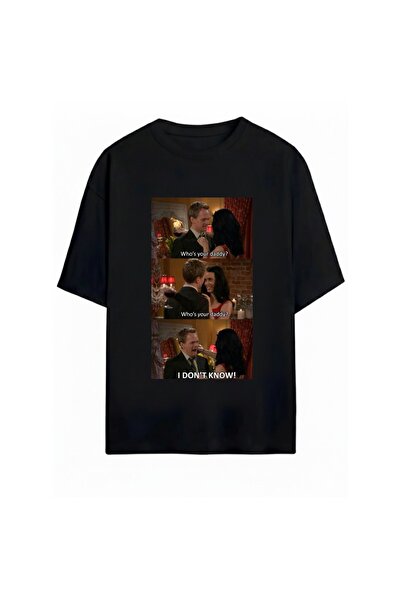 SVART WEAR تي شيرت مطبوع عليه How I Met Your Mother للجنسين مقاس كبير