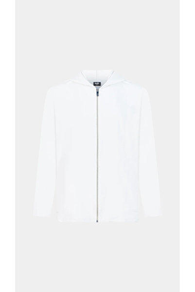 kult. FRENCH TERRY DOUBLE JACKET WHITE