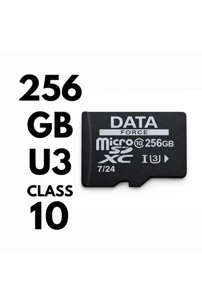 DataForce بطاقة ذاكرة U3 بسعة 256 جيجابايت تعمل على مدار الساعة طوال أيام الأ...