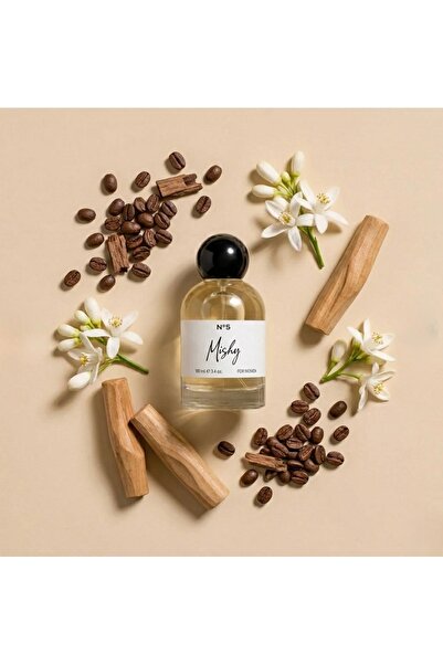 Mishy No. 5 Kadın Parfümü 100 ml - Kahve, Badem ve Kakao Notalı Kalıcı Koku