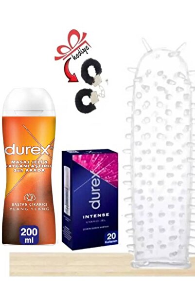 Durex Tırtıklı Yıka Kullan Prezervatif Ylang Ylang 2'si 1 Kayganlaştırıcı Mas...