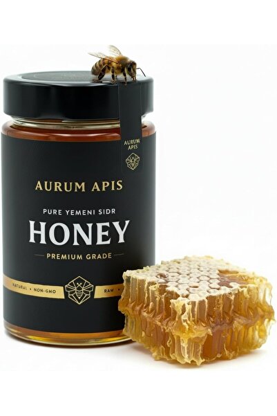 Aurum Apis عسل السدر اليمني، عسل نقي خام غير مصفى 100%، عسل محصود يدويًا – 33...