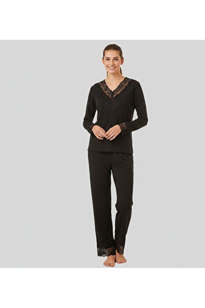 Dorelux Γυναικείο σετ μαύρης πιτζάμας