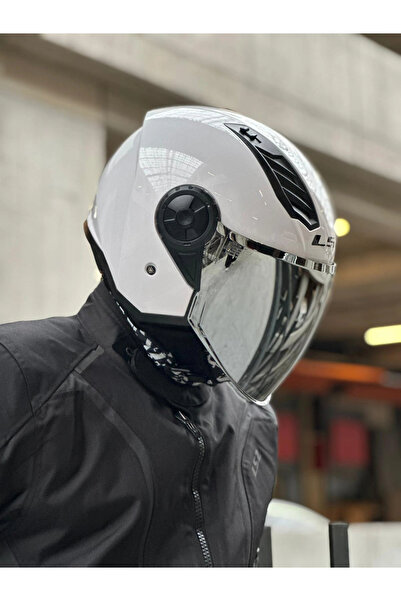 LS2 AIRFLOW 2 BEYAZ KASK (GRİ VİZÖR)