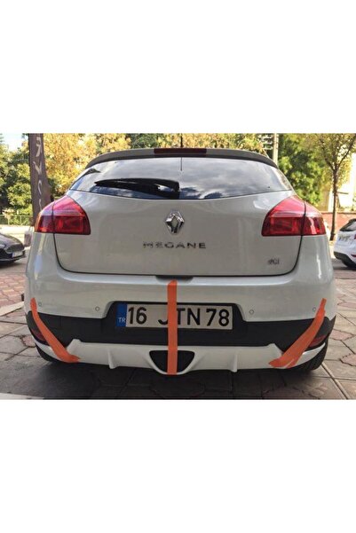 Tuning Vadisi Renault Megane 3 RS Egzoz Görünümlü Difüzör 4 Kapı 2008-2016 ar...