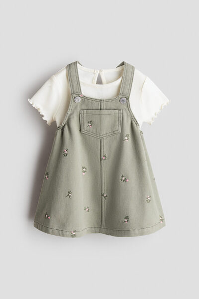 H&M Tulum Elbise ve Üst İçeren 2 Parçalı Set