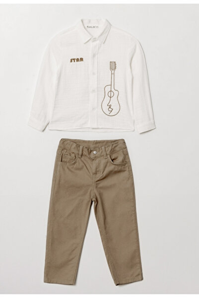 ALG Boys' Festive Shirt and Pants 2-Piece Set