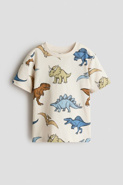 H&M Pamuklu ve Baskılı Tişört